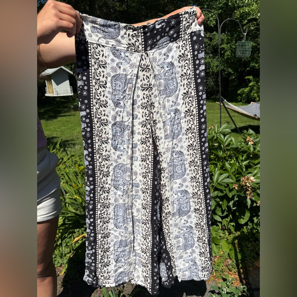 Bohemian Elephant Print Pants